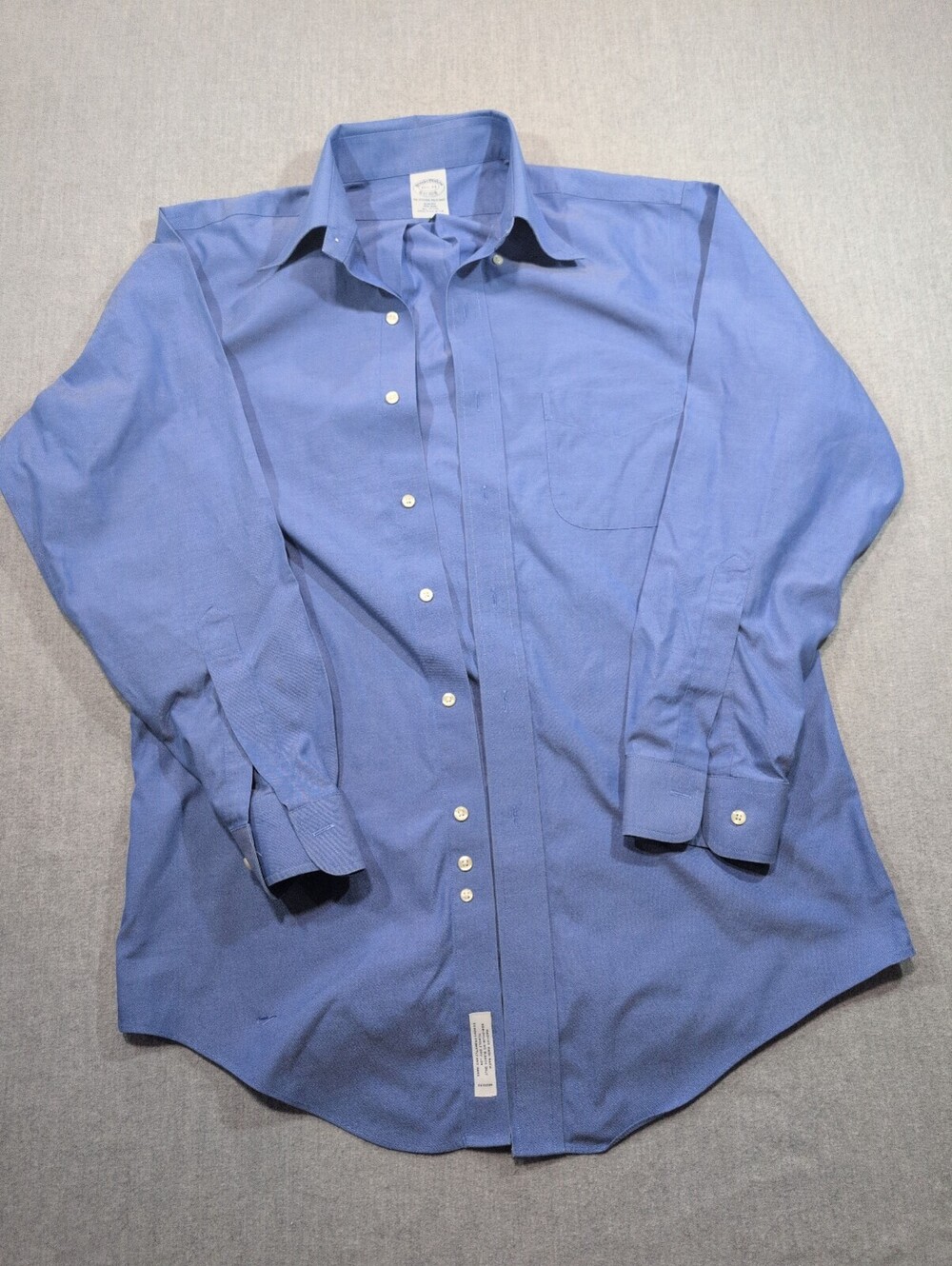 Brooks Brothers 1818 blue button front dress shirt 15 1 2 33